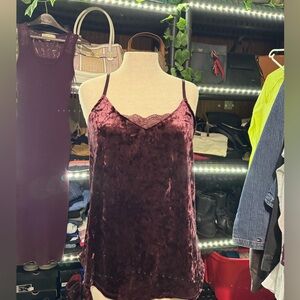 Kismet Camisole Burgundy Velvet